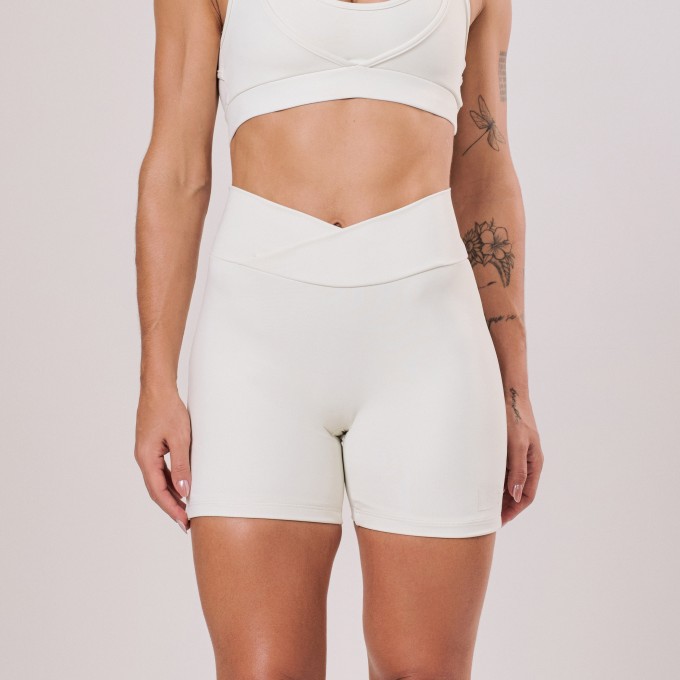 Short com cós transpassado Off White