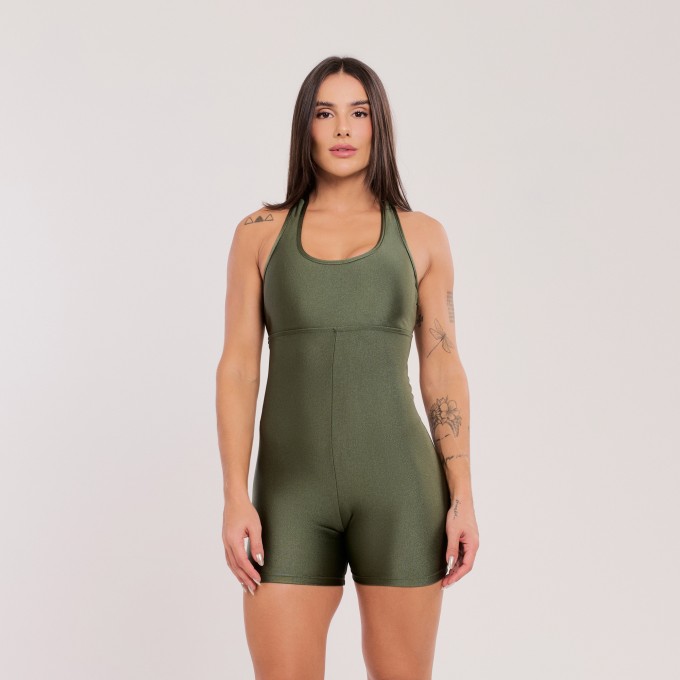 Macaquinho Nadador  Verde Militar