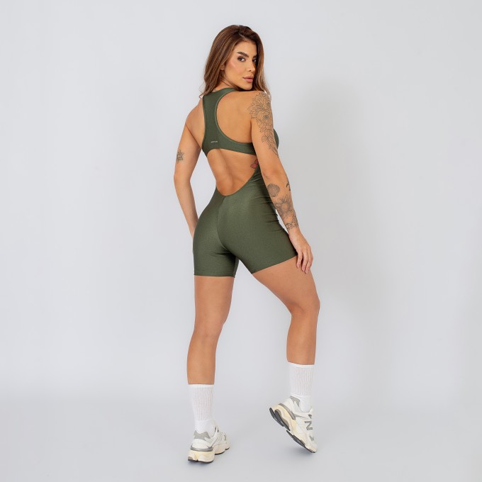 Macaquinho Nadador  Verde Militar