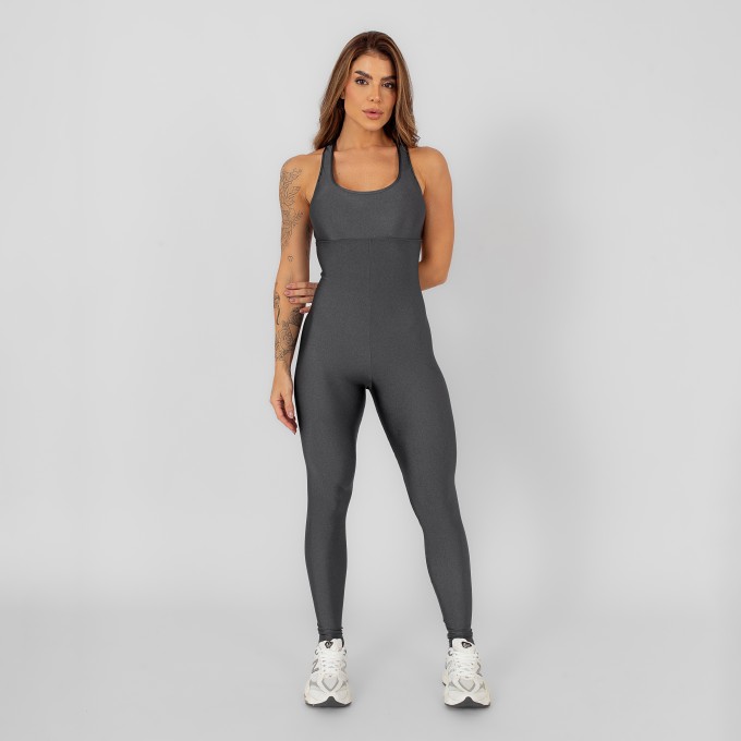 Macacão Nadador Cinza Titânio