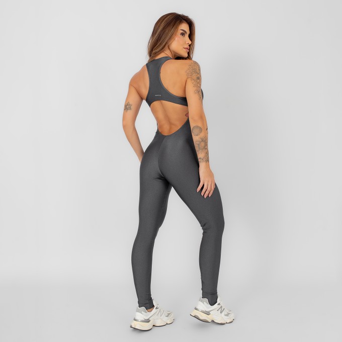 Macacão Nadador Cinza Titânio