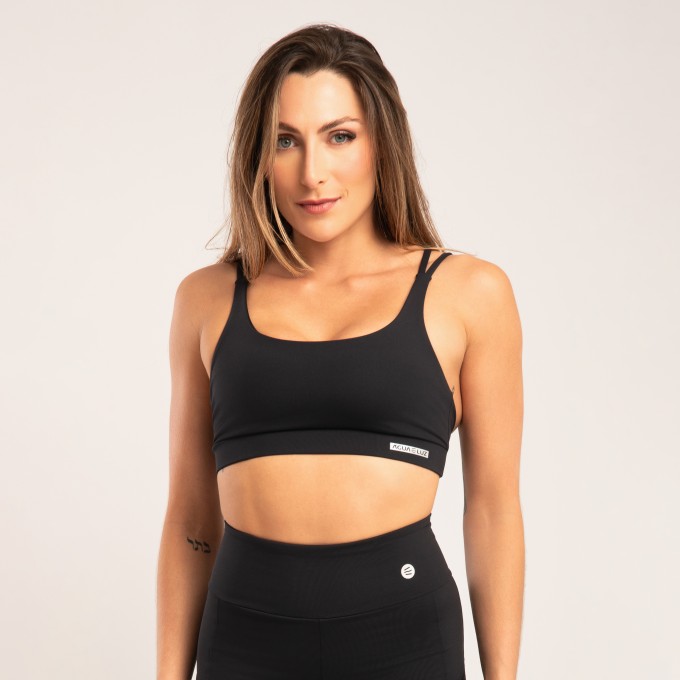 Top Preto com Alça Dupla