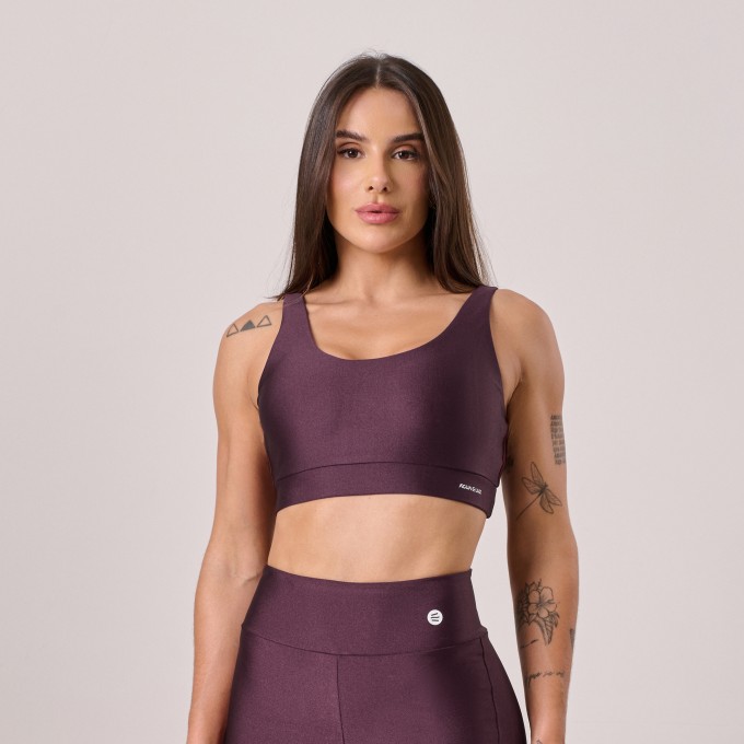 Top Sustentação Roxo Uva