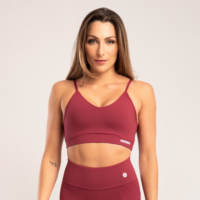 Top Vermelho com Alças Reguláveis