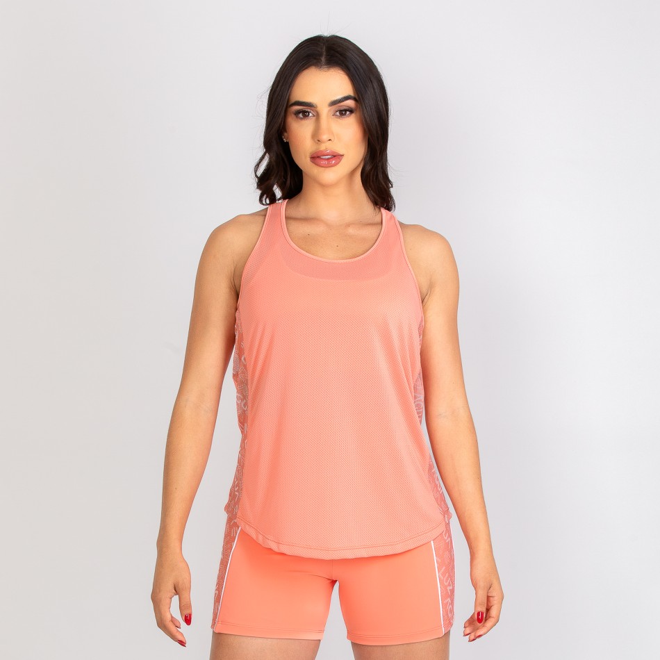 Regata Pêssego com Tela Personalizada