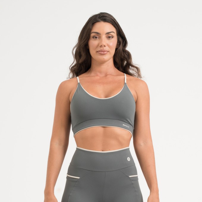 Top Cinza Níquel com Detalhe Gelo