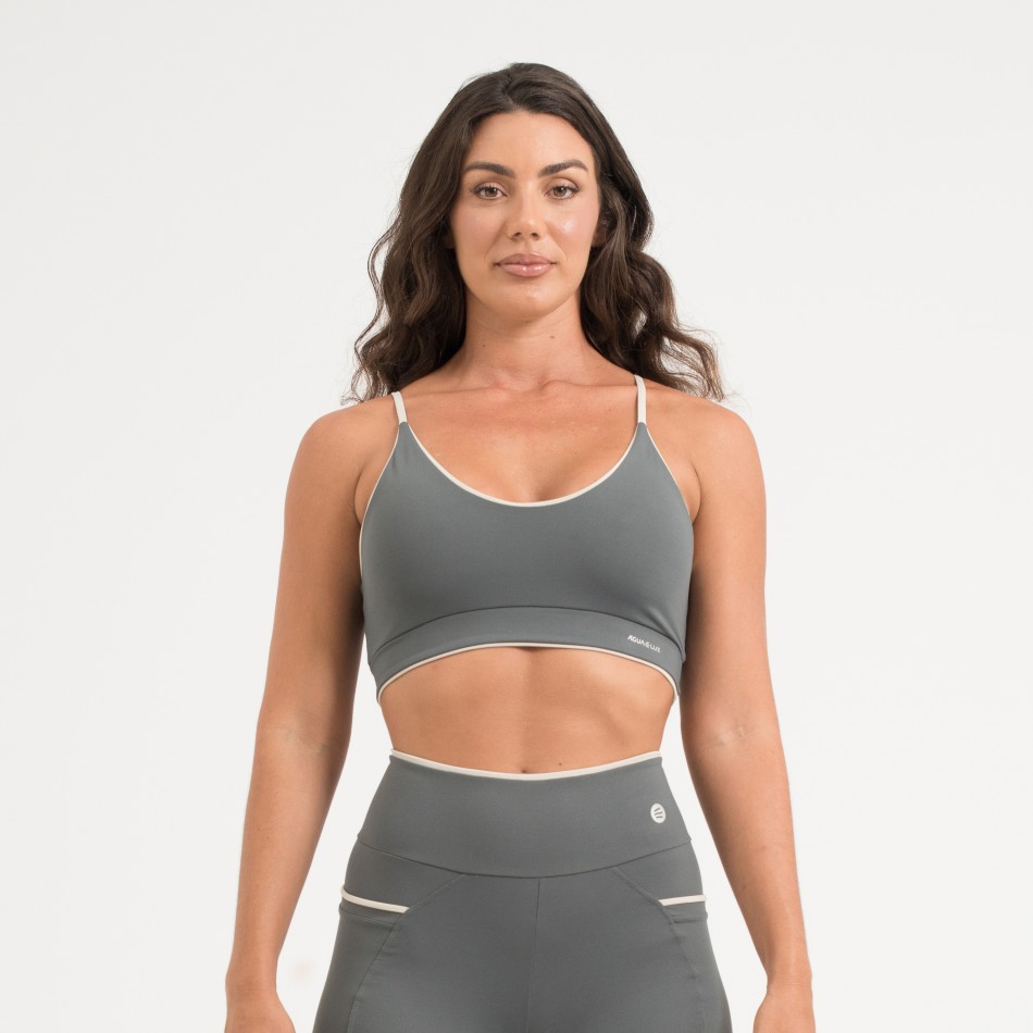 Top Cinza Níquel com Detalhe Gelo