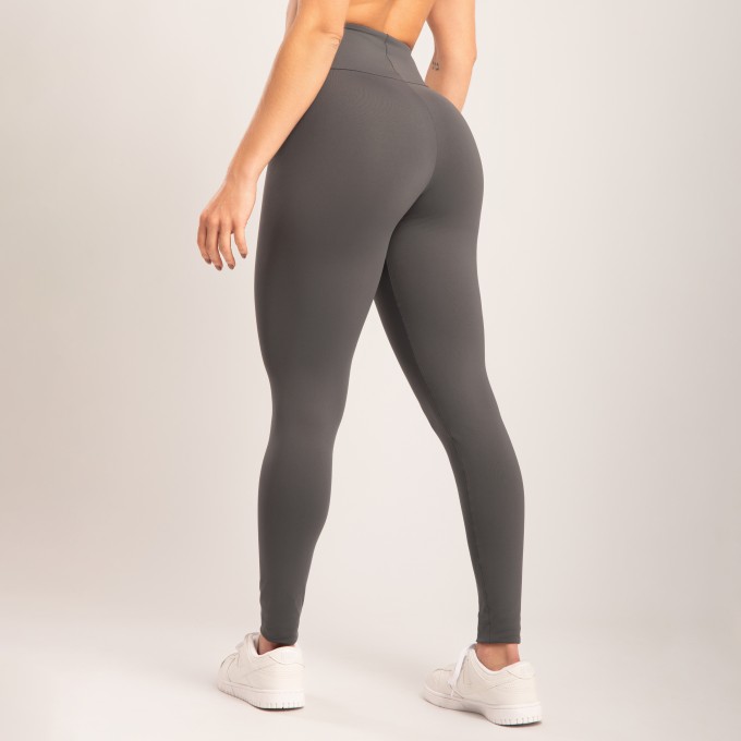Calça Legging Cinza Níquel
