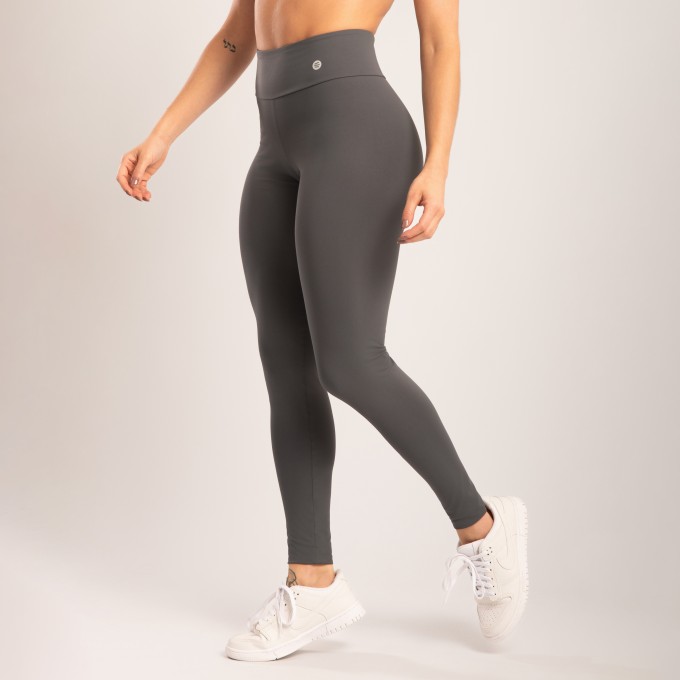 Calça Legging Cinza Níquel