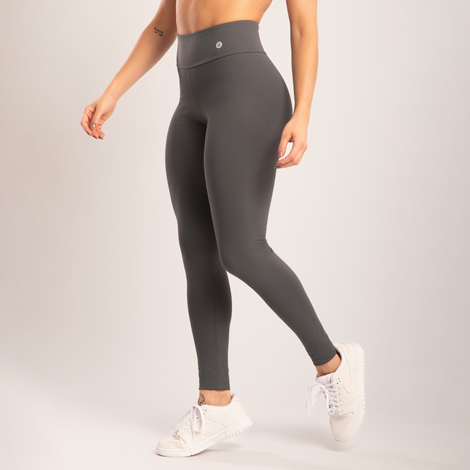 Calça Legging Cinza Níquel