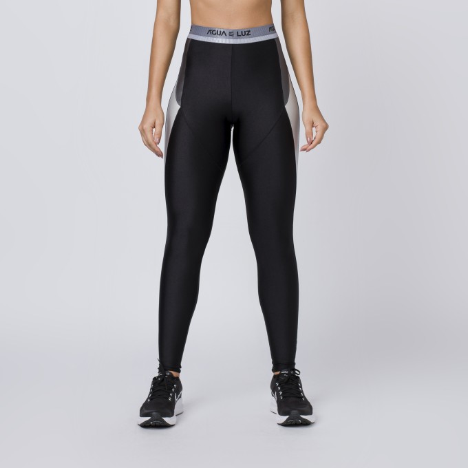 Calça legging Preta com Elástico Personalizado