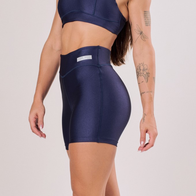 Short Azul Marinho com pesponto