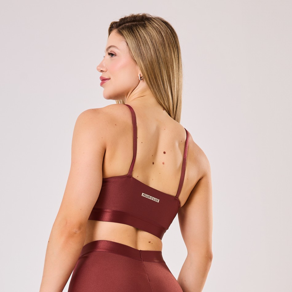 Top Marsala com Elástico