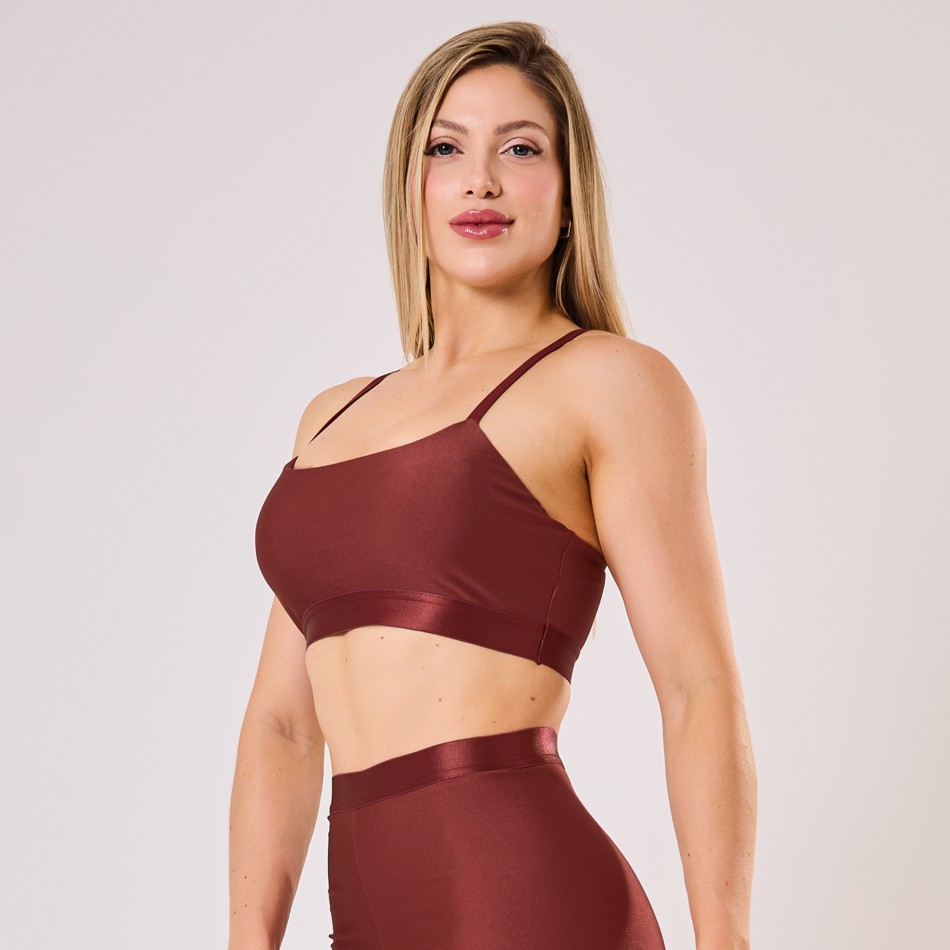 Top Marsala com Elástico