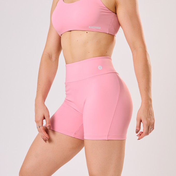 Short Básico sem Costura Rosa Bebê