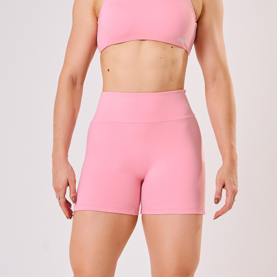 Short Básico sem Costura Rosa Bebê