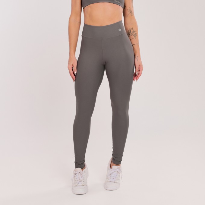 Calça Legging Básica Cinza Urbano