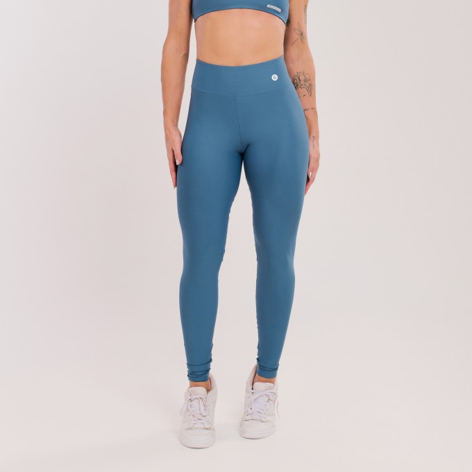 Calça Legging Básica Azul Safira