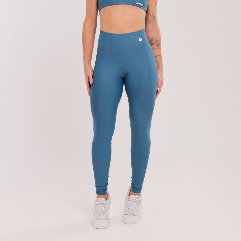 Calça Legging Básica Azul Safira