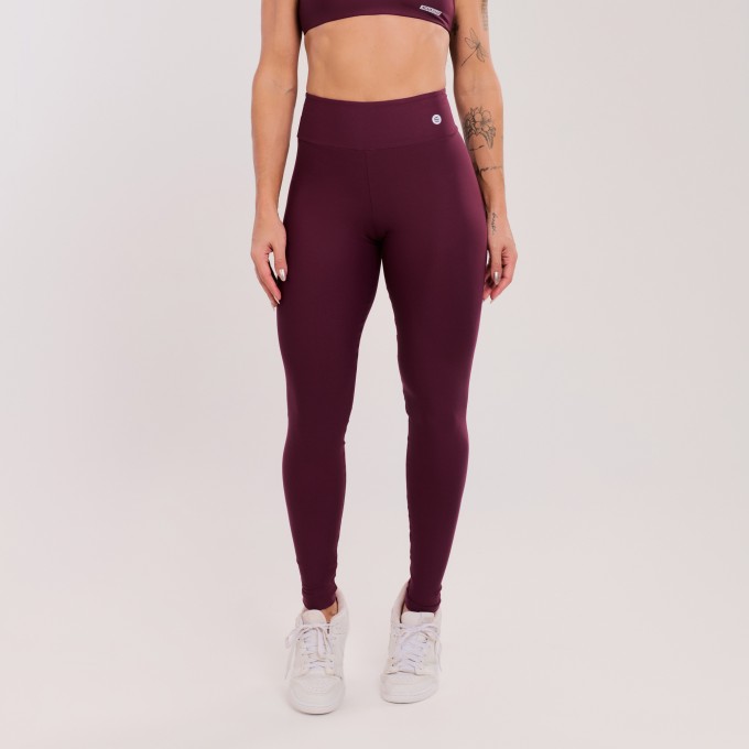 Calça Legging Básica Vinho Rubi