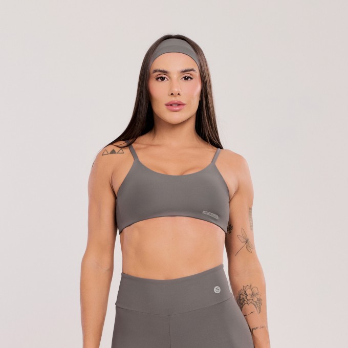 Top Básico Cinza Urbano