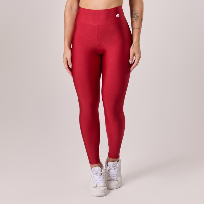 Calça Legging Vermelho Carmim