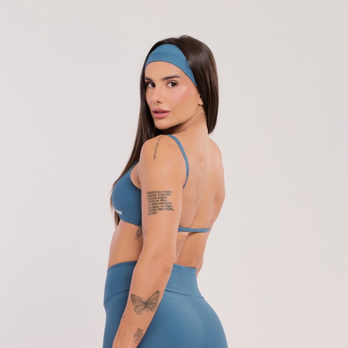 Top Básico Azul Safira