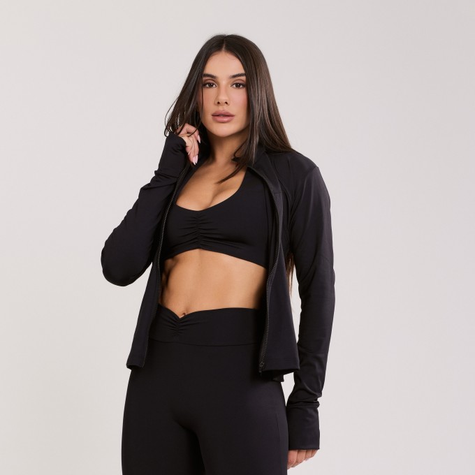 Casaco Slim Preto