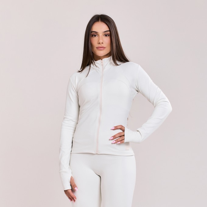 Casaco Slim Off White
