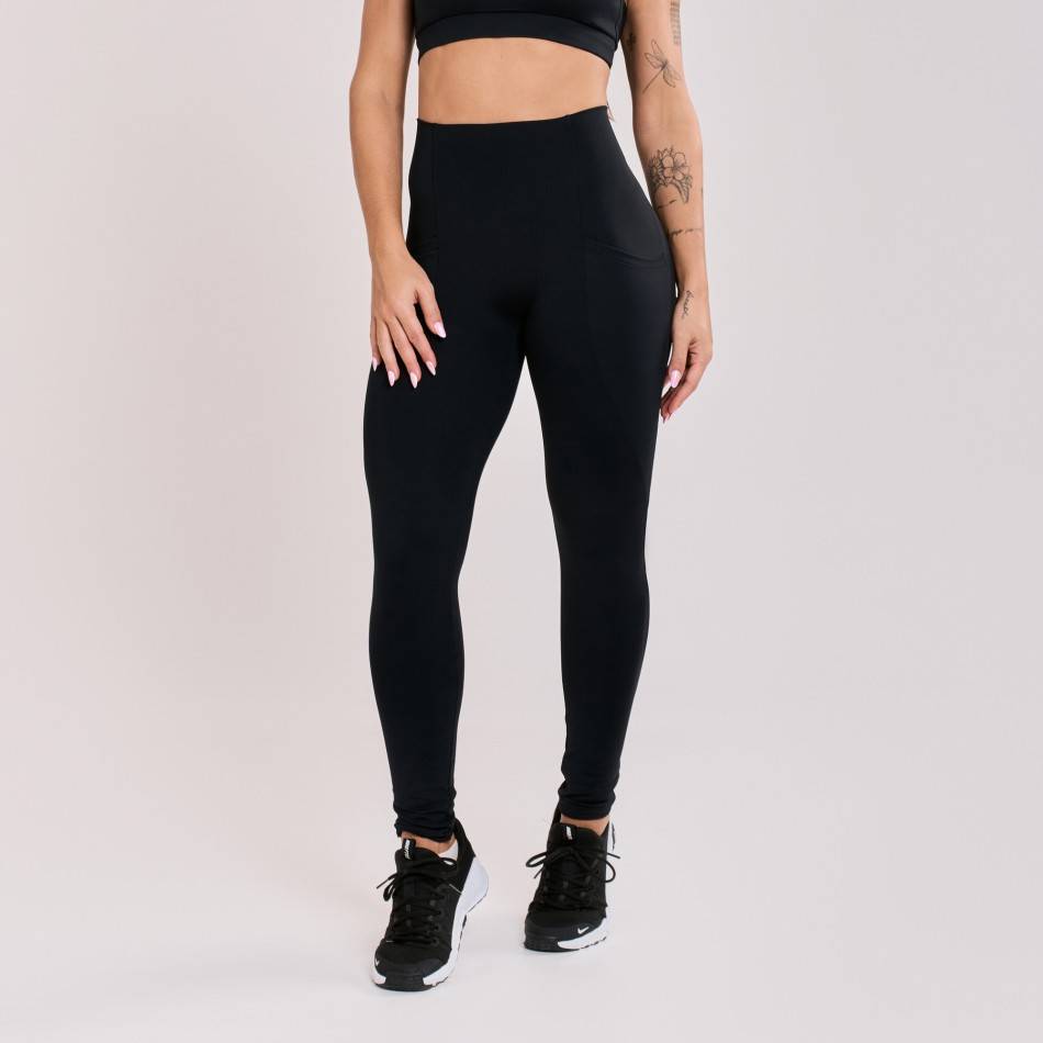 Legging Fitness Feminina Melhor Legging Preta Leggings Femininas Active Com Bolsos MP Preto Myprotein PT main image 1