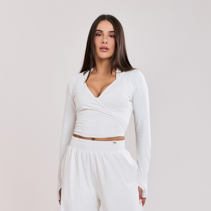 Casaco transpassado Off White
