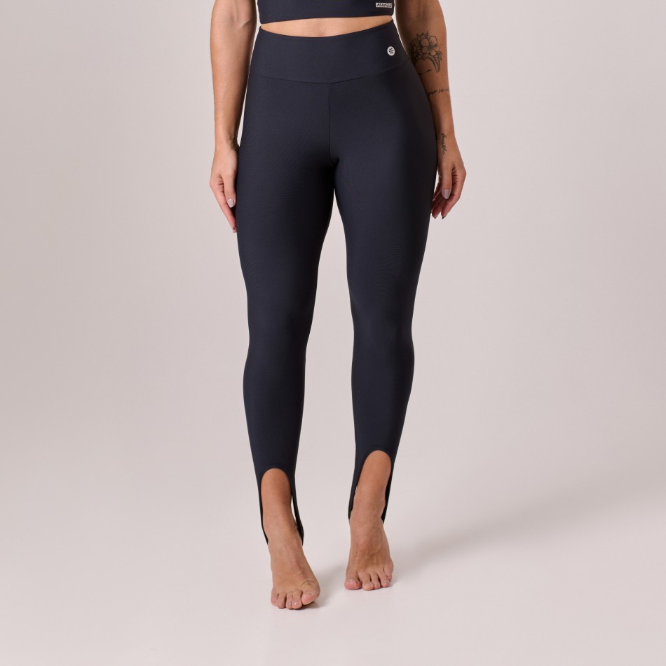 Calça Legging Fuso de Pezinho Preta