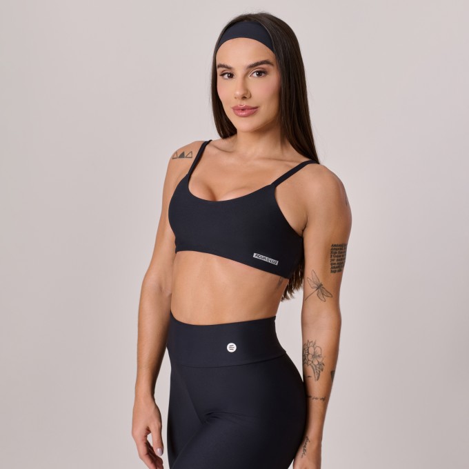 Faixa de Cabelo Esportiva Preta