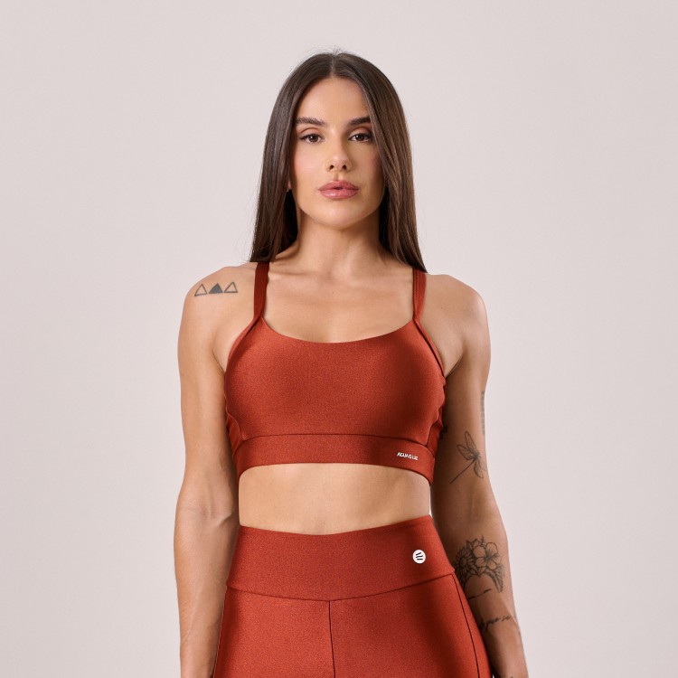 Top Alça Média Telha